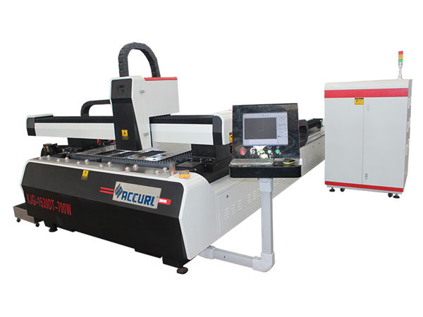 1000w 1500w lasermetallskjæremaskin for mildt stål, 45 m / min kuttehastighet