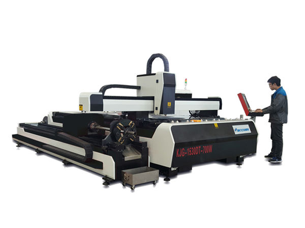 mini high power laser skjæremaskin, fiber laser skjæreutstyr med utveksling bord