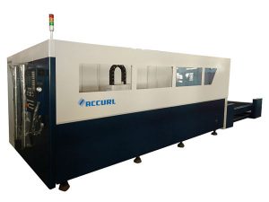 cnc kontroll fiber laser pipe maskin, sølv fiber optisk laser cutter