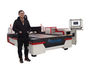 lineær guide drive cnc laser pipe skjæremaskin for kobber / titan